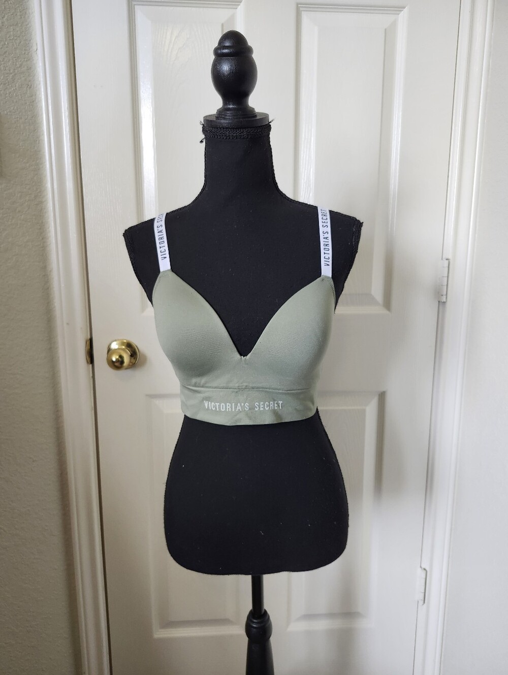 Victoria's Secret Olive Green Longline Padded Bralette M